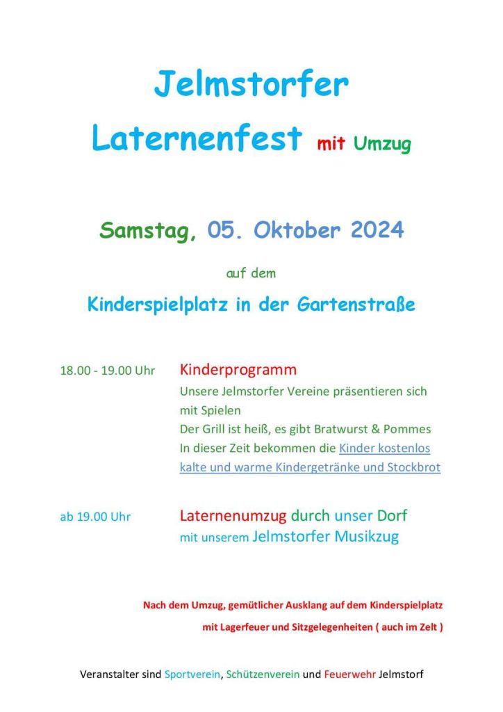 Jelmstorfer Laternenfest 2024